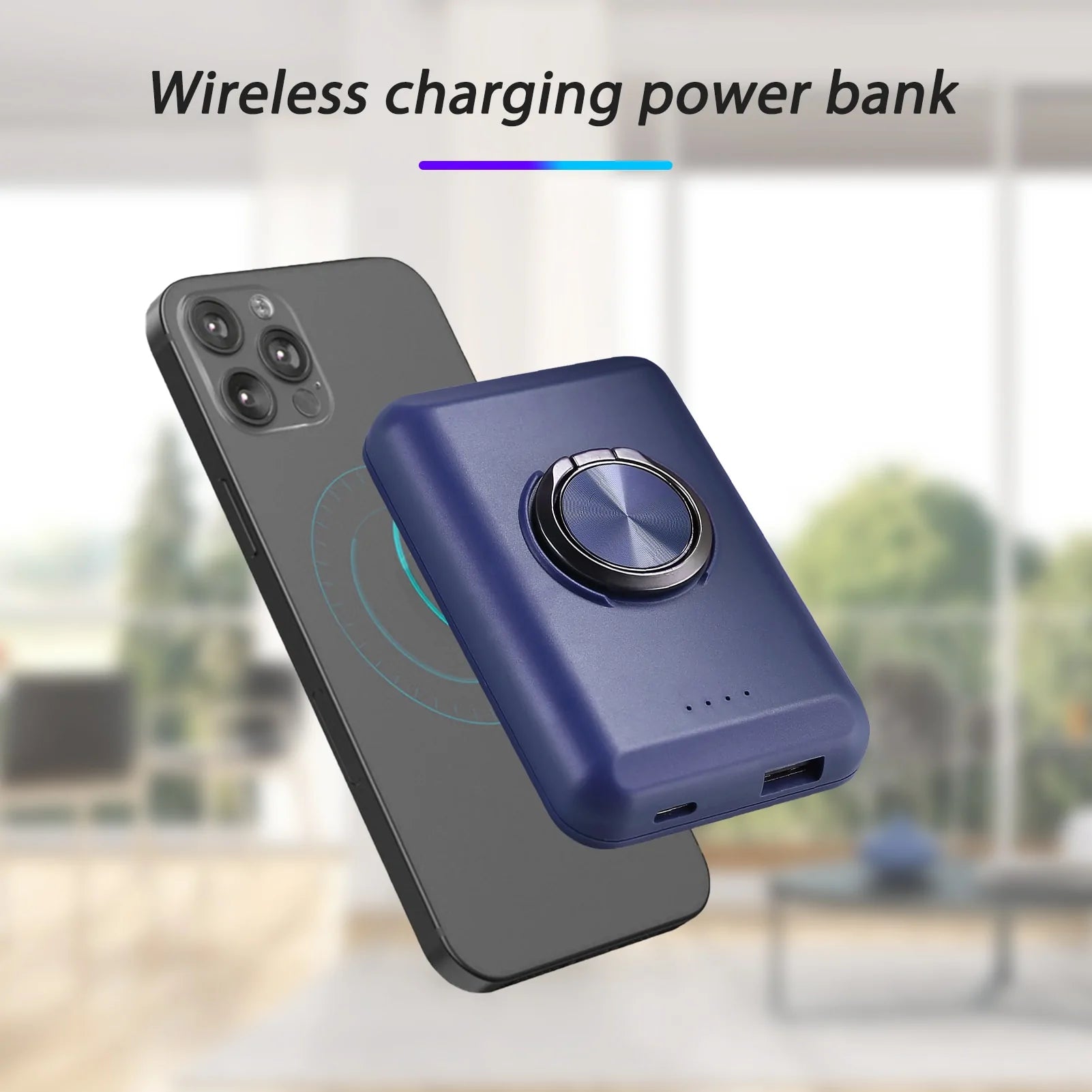 Wireless Mobile Power Supply Charging Power Bank  GTA Wanted Light   