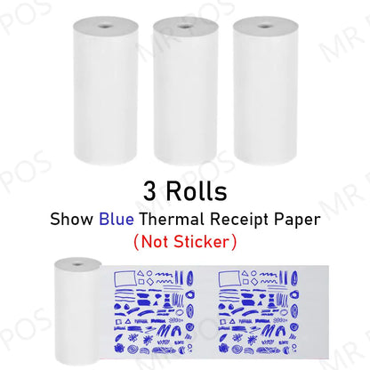 3 Rolls Thermal Paper Sticker Label Label Gadgett-Galaxy   