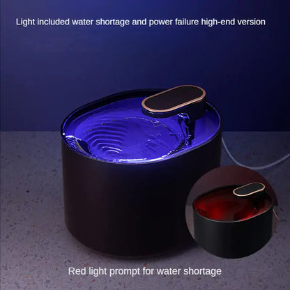 Automatic Pet Water Fountain Gadgett-Galaxy Regal Blue with Light 1 pc