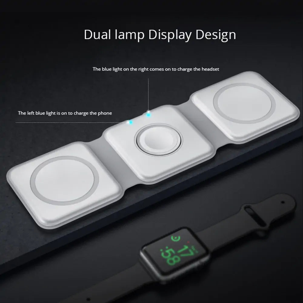 Magnetic Foldable Wireless Charger  GTA Wanted Light   