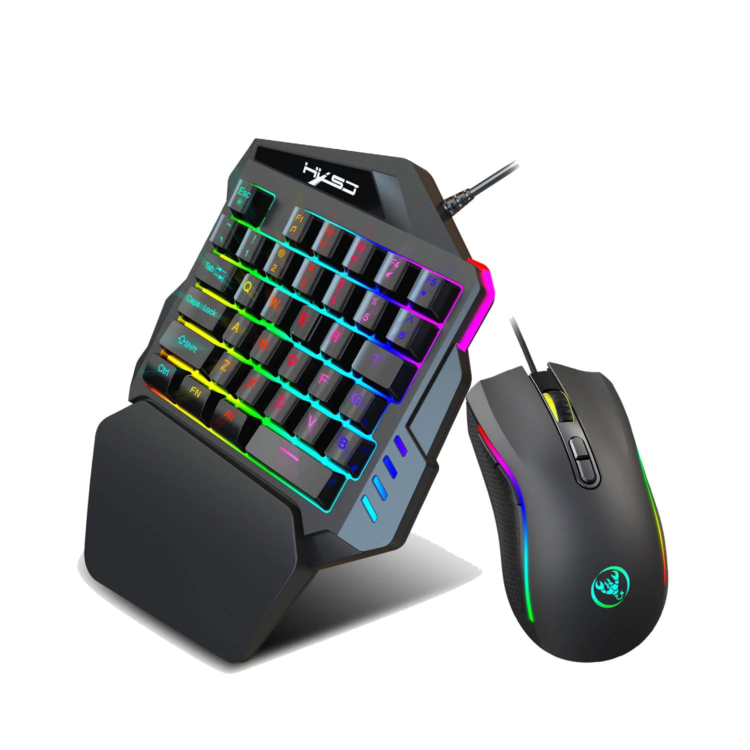 One-Handed Gaming Keyboard Set Gadgett-Galaxy