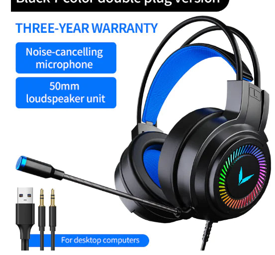 PS4 Gaming Headphone 4D Stereo  GTA Wanted Light Black 2 A12 Paoma 