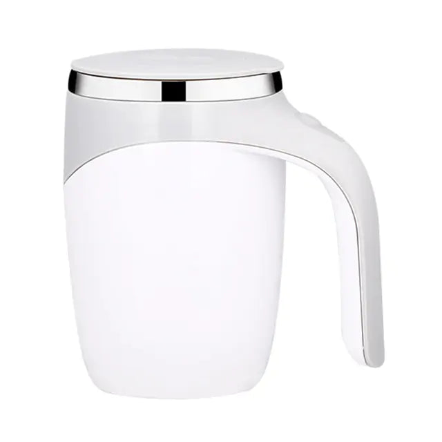 380ml Automatic Stirring Magnetic Mug Gadgett-Galaxy White Battery Charge