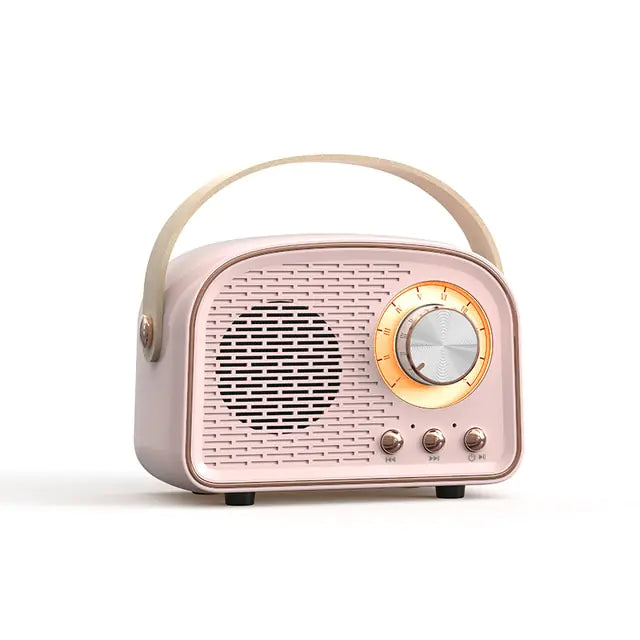 Retro Mini Bluetooth Speaker  GTA Wanted Light Pink  