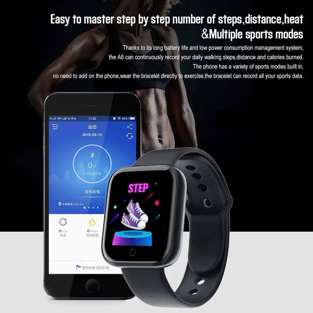 Waterproof Sport Fitness Smart Watch  GTA Wanted Light   