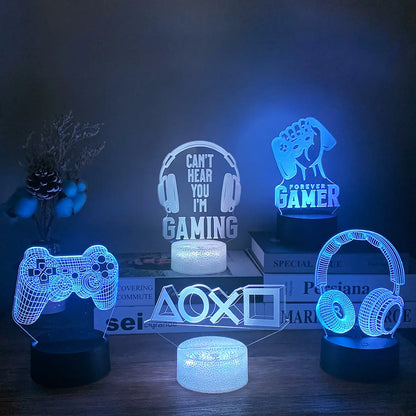 3D LED Gaming Setup RGB Lamp  GTA Wanted Light   