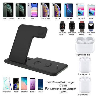 4in1 Fast Wireless Charger  GTA Wanted Light   