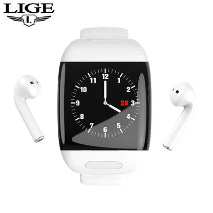 Smart Watch with Bluetooth Earphones  GTA Wanted Light white  