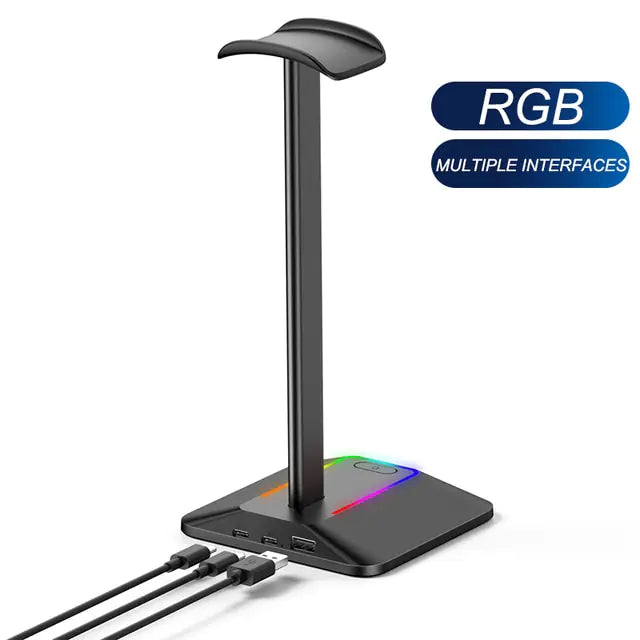 Gaming Headphone Stand  GTA Wanted Light RGB Black Stand  