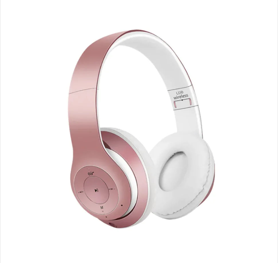 Foldable Bluetooth Gaming Headset Gadgett-Galaxy Rose Gold