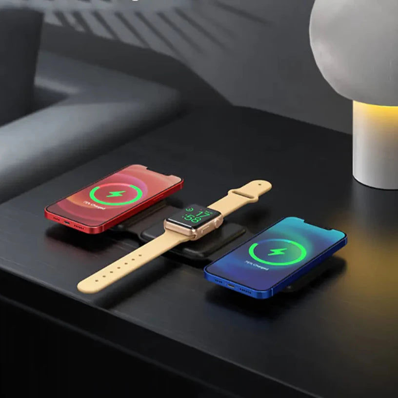 15W Magnetic Wireless Charger  GTA Wanted Light   