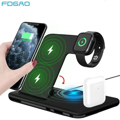 4in1 Fast Wireless Charger  GTA Wanted Light   