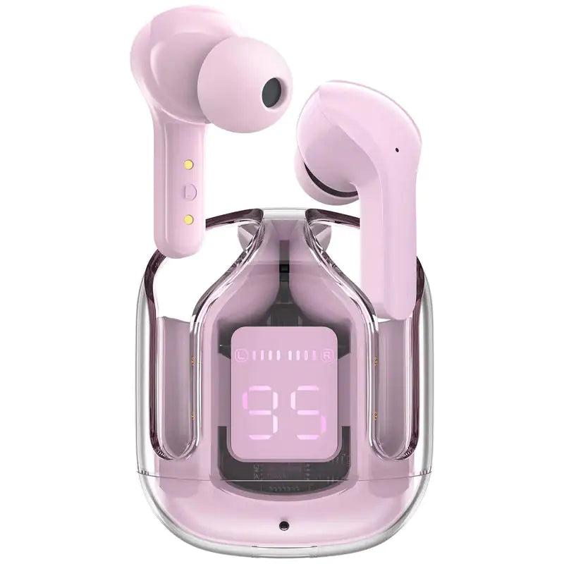 Clear Tune Crystal Earbuds  GTA Wanted Light Pink  