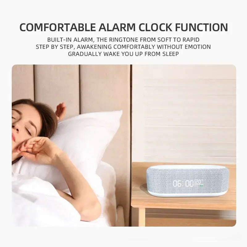 Wireless Charger Alarm Clock  GTA Wanted Light   