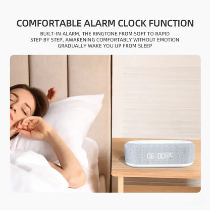 Wireless Charger Alarm Clock  GTA Wanted Light   