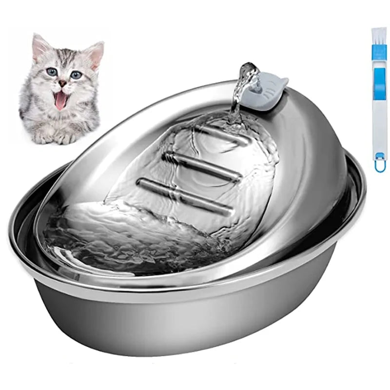 Stainless Steel Pet Water Dispenser Gadgett-Galaxy