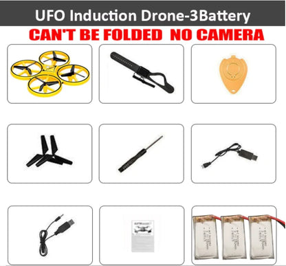 Quadcopter Flying Drone  GTA Wanted Light Yellow No Camera 3Battery 