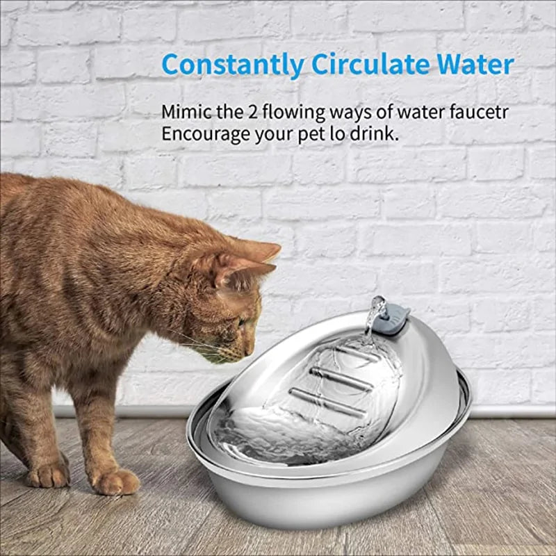 Stainless Steel Pet Water Dispenser Gadgett-Galaxy