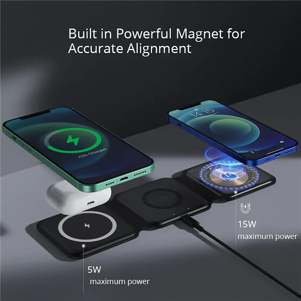 15W Magnetic Wireless Charger  GTA Wanted Light   