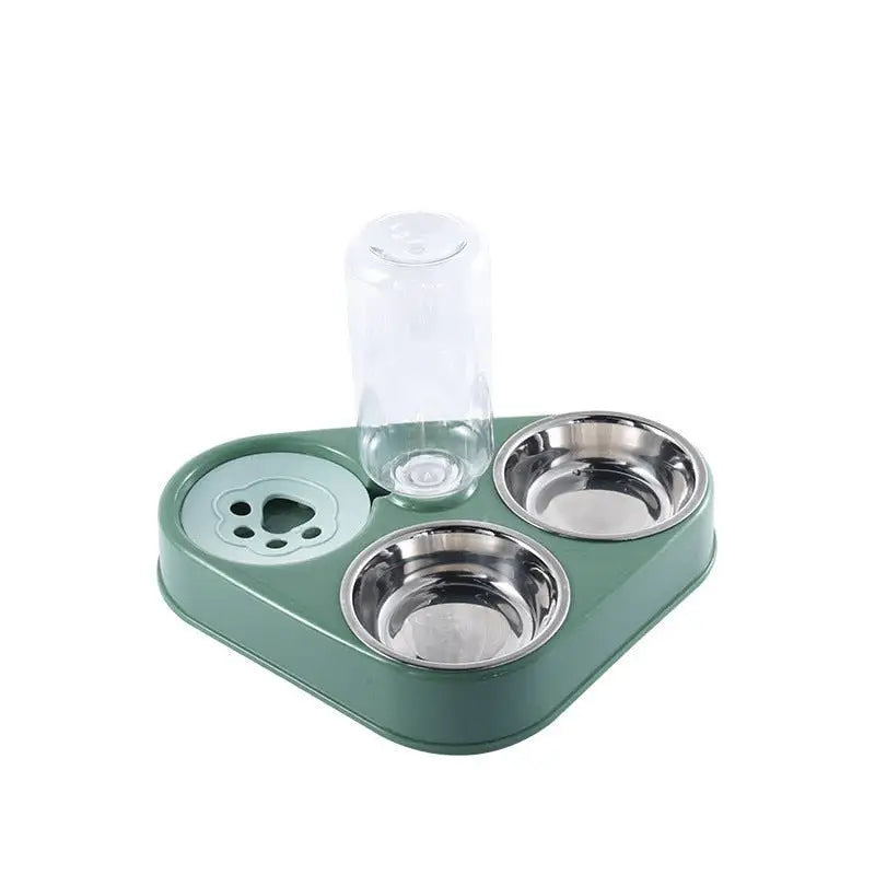 3in1 Pet Food Bowl Gadgett-Galaxy Green