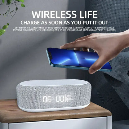 Wireless Charger Alarm Clock  GTA Wanted Light   