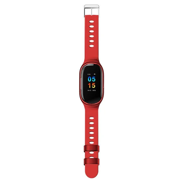 2-In-1 Smart Watch And Wireless Earbuds  GTA Wanted Light Red  