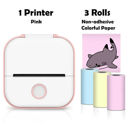 Mini Wireless Thermal Pocket Printer Mini Wireless Thermal Pocket Printer Gadgett-Galaxy Pink D  