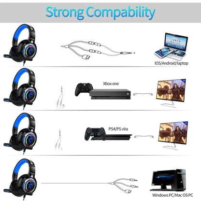 PS4 Gaming Headphone 4D Stereo  GTA Wanted Light   