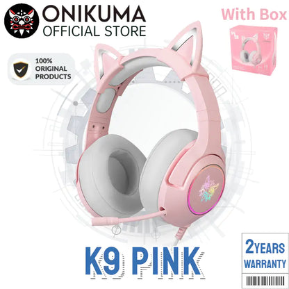 Cute Cat Ear Headphone with Mic  GTA Wanted Light   