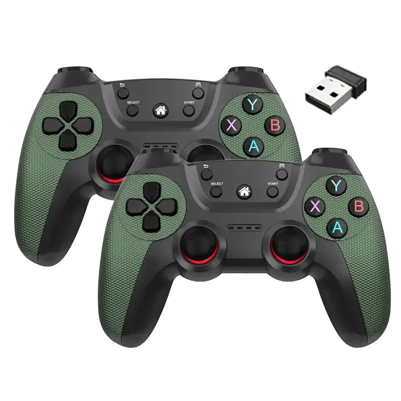 2-pack of Wireless GamePad Controllers  GTA Wanted Light Green  