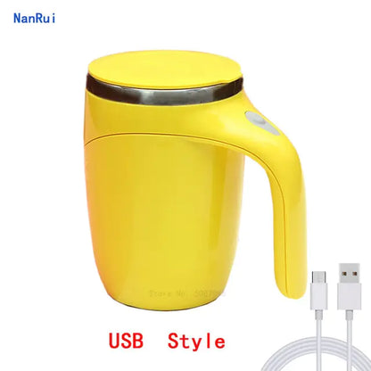 Automatic Self Stirring Magnetic Mug Gadgett-Galaxy USB Yellow 380ml