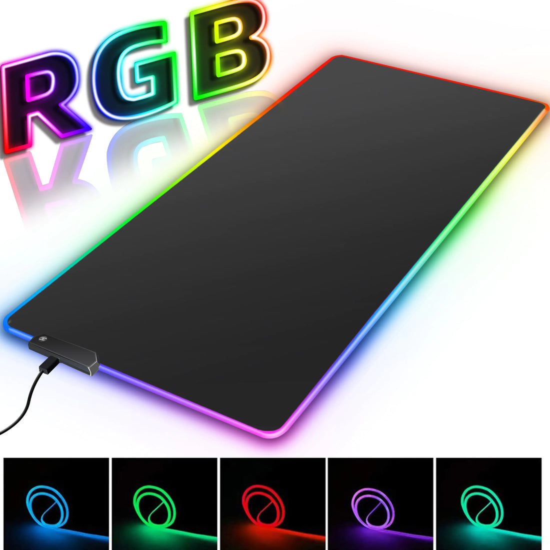 RGB Gaming Mousepad  GTA Wanted Light   