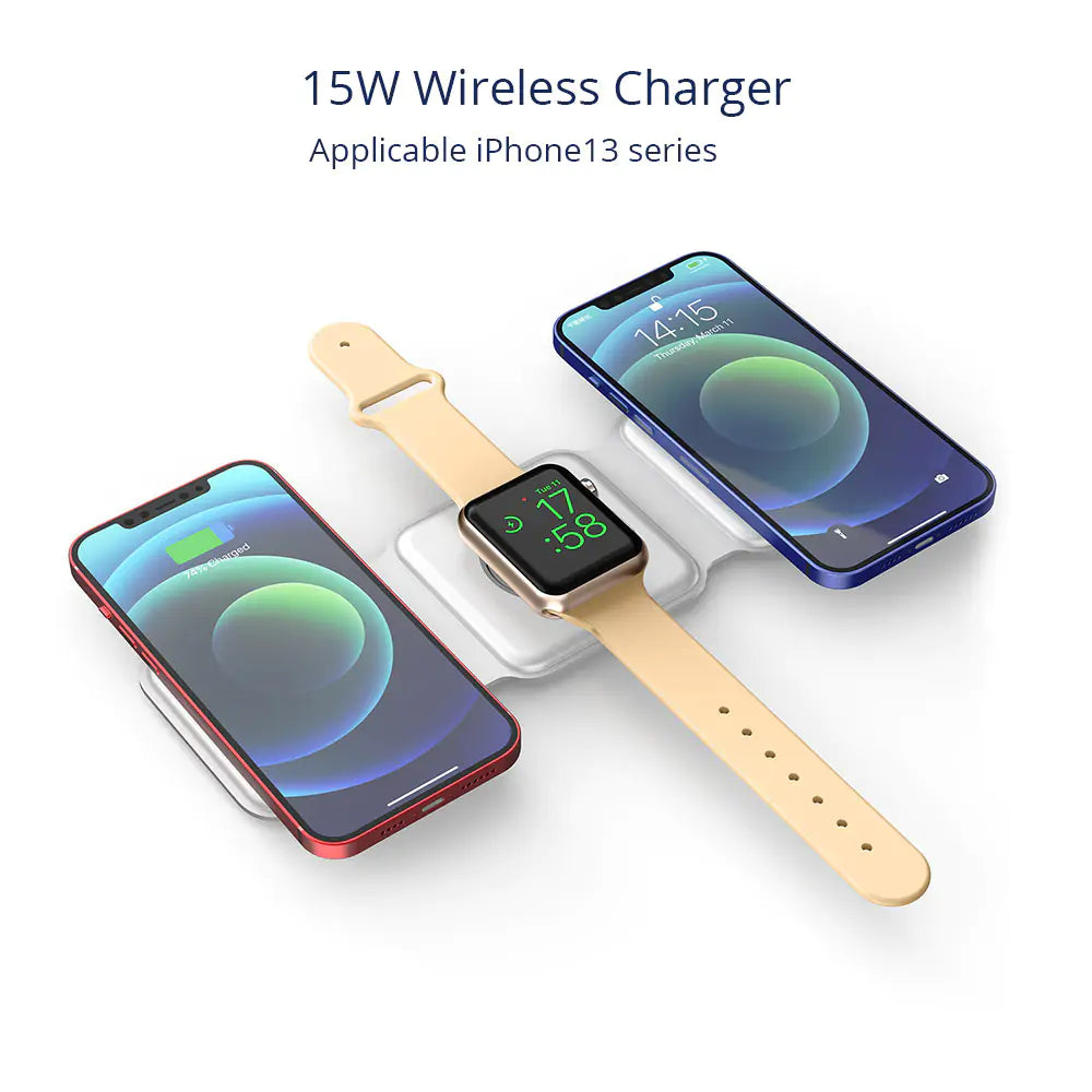 Magnetic Foldable Wireless Charger  GTA Wanted Light   